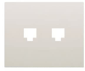 Bjc - 19882 tapa para adaptador doble (rj11-rj45) iris blanco Ref. 6531010248