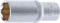 BGS 2952 | Steckschlüssel-Einsatz Super Lock, tief | 12,5 mm (1/2) | SW 22 mm | lang | Wellenprofil | CV-Stahl