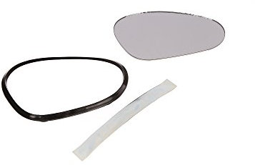 Spiegelglas, konvex, B&M - Original zu 80800 (913/4VL) + 80802 (A) (913/3VL) - inkl. Einfassungsring und Feder