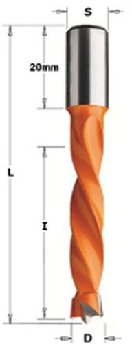 CMT Orange Tools 309.100.12 HSS Blind für Bohrmaschine HM D 10 x 70 S 10 x 20 SX
