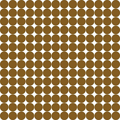 GRAZDesign Wandtattoo Konfetti Kreise 196 Punkte je 4 cm groß im Set, viele Farben, Kinderzimmer Wohnzimmer Dekoration / 57x57cm / 091 Gold