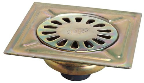 WOLFPACK 4090030 Abflussgitter, Bi-Chromatstahl, 300 x 300 mm, T.90