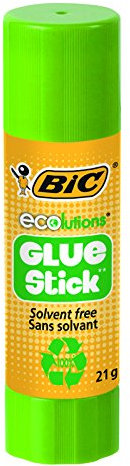 BIC Lot de 5 Bâtons de colle STICK ECOLUTION Glue 21g