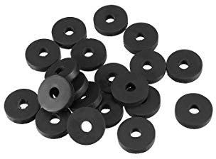 sourcing map Goma Plana Arandelas 13mm OD 4mm ID 3mm Grosor para Grifo Tubería Agua Manguera, Paquete de 20