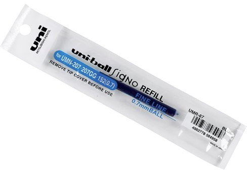 uni-ball 147451 Ersatzpatronen (für ...) und Ersatzteile Gelmine Signo UMR87 blau