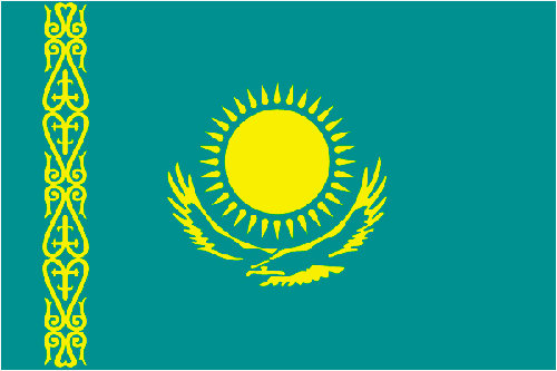 Flagge Fahne Kasachstan 90x150cm