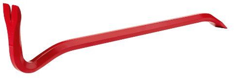 Rennsteig Nageleisen (Stemmeisen, Brechstange, Brecheisen), 500 mm, 6-Kant – Spezialstahl, pulverlackiert rot - 2715002