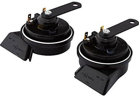 HELLA Fanfare - ESSENTIAL HORN TE22 SET - 12V - 110dB(A) - Frequenzbereich von: 400Hz - Frequenzbereich bis: 500Hz - Hochton/Tiefton - elektrisch - Gehäusefarbe: schwarz - 3FH 007 728-831