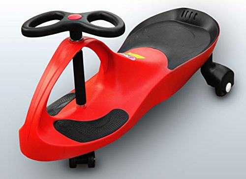 RIRICAR Rot Spielzeugauto für Kinder - Antrieb durch Lenkbewegung, mit Flüsterrädern