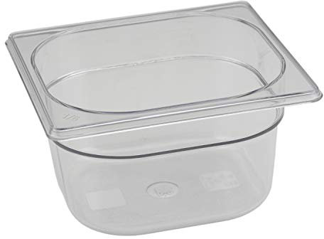 PIAZZA Bacinella Gastronorm 1/6 - in Policarbonato - H 6,5Cm