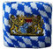 Flaggenfritze Schweißband Motiv Fahne/Flagge Deutschland Bayern mit Löwe + gratis Aufkleber