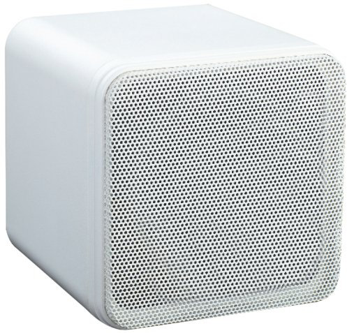 eAudio Pair Of White 4 Bookshelf Cube Speakers 80W HiFi Home Cinema Surround Sound