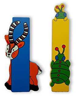 Vinsani® Wooden Jungle Animal Alphabet Letters Personalised Bedroom Wall Door Name (I)