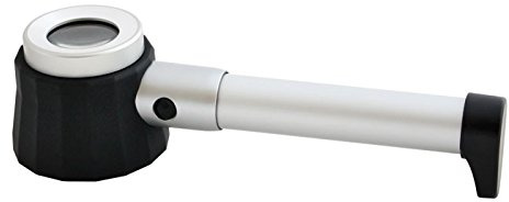 Alu LED-Aufsetzlupe, Vergrößerung 10x