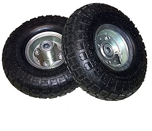 2X 10Inch Pneumatic Tyres Sack Truck Trolley Wheel Barrow New Tyre Garden Hand