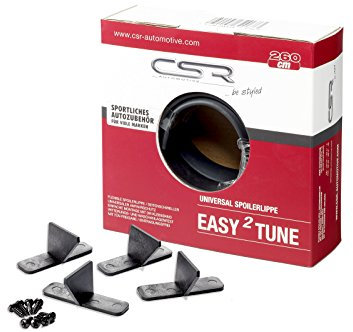 CSR-Automotive Easy²Tune Universal Spoilerlippe zum ankleben mit Halter-Set 12-TLG. PS029