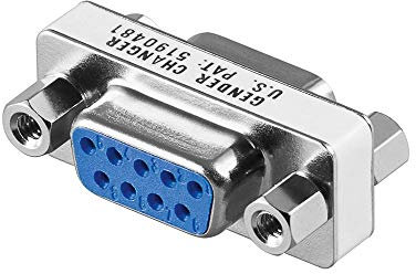 Goobay 50301 Gender Changer D-SUB, Prise Femelle D-SUB/RS-232, 9 pôles, Paquet de 1