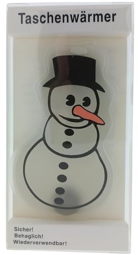 Taschenwärmer Handwärmer Schneemann Motiv