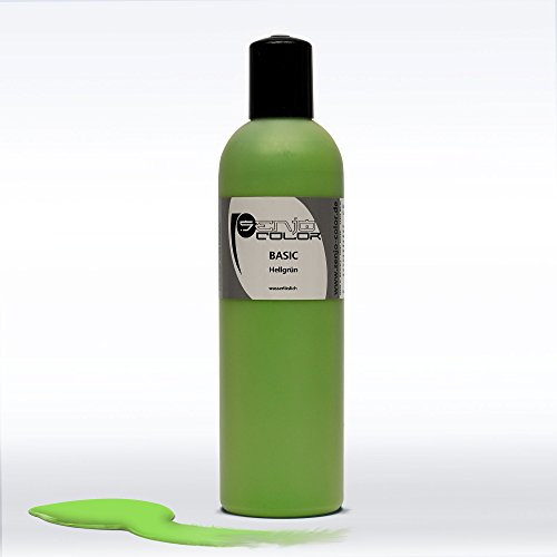 Senjo Color Base Bodypainting Color I Color para cara y Body Color I Cosmetics, dermatológicamente probados, I Festival Color I, 250 ml, verde claro