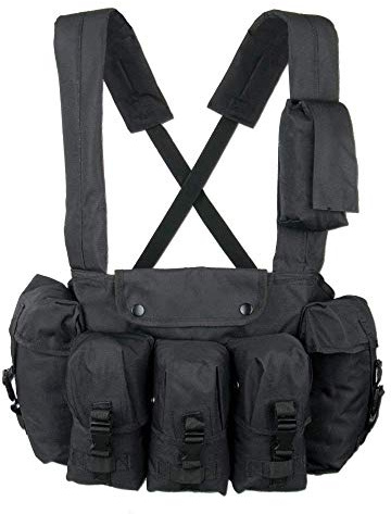 Chest-Rigg 6-Pocket schwarz