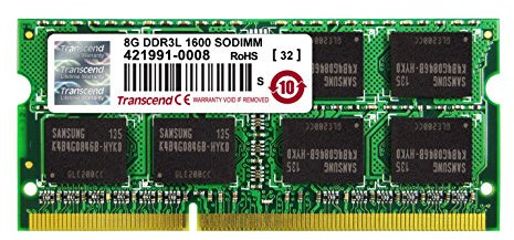 Transcend TS1GSK64W6H - Memoria RAM DDR3-SO-DIMM (8 GB, 1600 MHz, CL11)