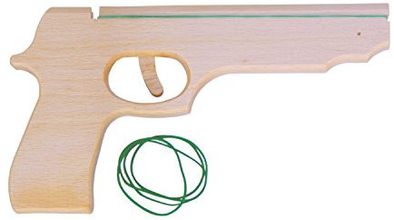 Holzspielerei Pistole Magnum geölt