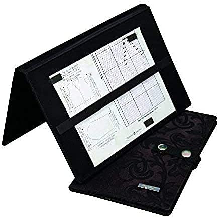 KnitPro, KP10731, Magma Strickkartenhalter, Zusammenklappbar, Schwarz, 37 x 27 cm (Größe im gefalteten zustand : 18.5 x 27 cm)