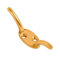 CLEAT HOOK CURTAIN BLIND TIE BACK SOLID BRASS 75MM WITH SCREWS ( pack 2 )