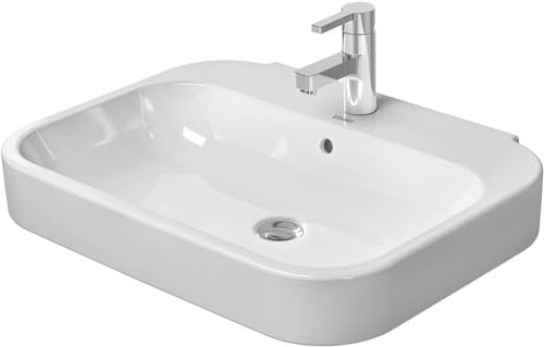 Duravit Happy D.2 Waschtisch weiß 650 mm, 650 x 500 mm, mit Wondergliss, 23166500001