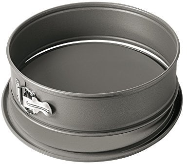 Original Kaiser La Forme Springform mit Flachboden 26 cm, runde Backform, auslaufsicher, antihaftbeschichtet, grau