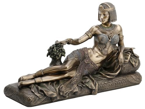 24,1 cm Art-Deco-Stil Ägyptische Königin die sich auf dem Recamiere Figur