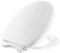Ultra White Toilet Seat Soft Close Toilet Seat White Oval with Soft Close Hinges Quick Release Button for Cleaning Bottom Fixing Self Closing Toilet Seat Adjustable Plastic Toilet Seat Hinges Toilet