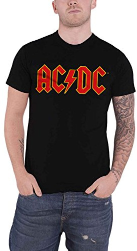 ACDC Logo Mens Black TS: XXL