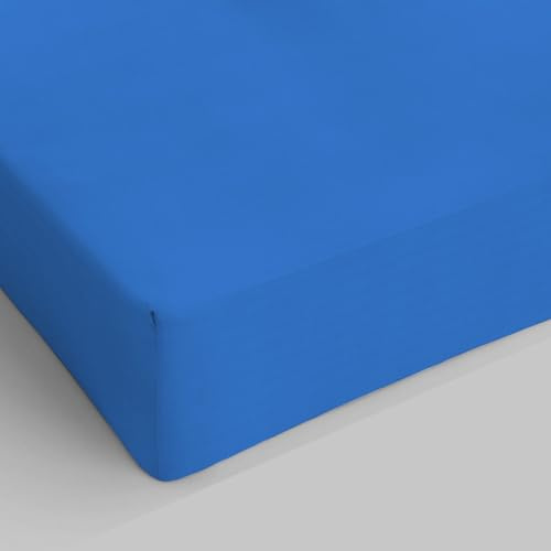 Max color Betttuch 25cm Ecke, 100% Baumwolle, royal, kleine Doppelte