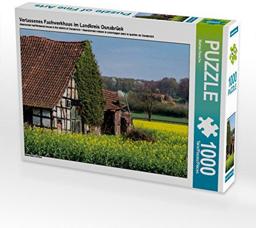 CALVENDO Puzzle Verlassenes Fachwerkhaus im Landkreis Osnabrück 1000 Teile Puzzle quer | 1000 Teile Lege-Größe 64 x 48 cm Foto-Puzzle für glückliche Stunden