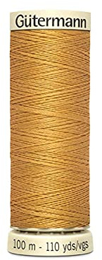 Gutermann 2T100/968 | 968-Dark Gold 100% Polyester Sew All Sewing Thread | 100m by Gutermann