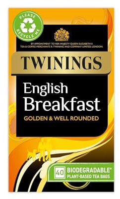 Twinings English Breakfast 50 Btl. 125g (Original englische Version) - Schwarzer Tee