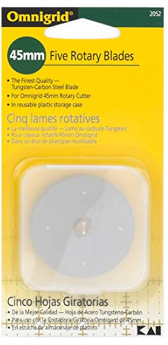 Omnigrid Rotary Blade Refills - 45mm, 5er Pack, Silber, Kohlenstoffstahl