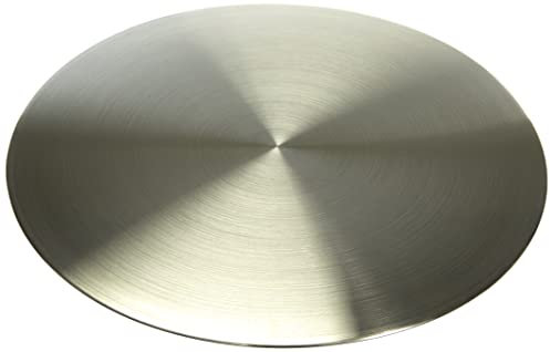 thermohauser Tortenplatte (Stahl rostfrei), rund, Durchmesser 31,5x3,0 cm, mit stabilem Ringfuß, Silber