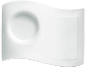 Villeroy & Boch NewWave Caffè Sous-tasse Party Plate, 20 x 14 cm, Porcelaine Premium, Blanc