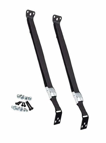 Anti-Tip Furniture and Flat Screen TV Safety Strap | Heavy-Duty Webbing | Metal Buckle | No Plastic Parts | 2 Pk/Black by Safety Innovations