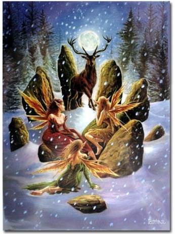 Yule Card - Yule Stag (Briar)