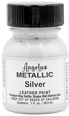 Angelus Acryl Lederfarbe Silber 29,5ml