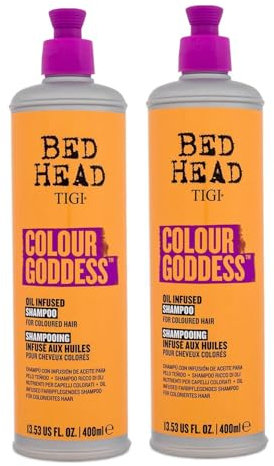 Tigi Bed Head Colour Goddess Shampoo, Pack of 2 x 400 ml