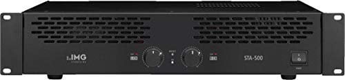 IMG STAGELINE STA-500 Stereo 2-Kanal PA-Verstärker in Schwarz, PA-Amplifier mit 400-Watt Leistung und Klinken-Anschluss