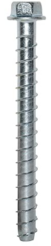 Simpson Strong-Tie THD50500H 1/2 Inch x 5 Inch, Hex Washer Head, Zinc Plated Titen HD Heavy-Duty Screw Anchor for Concrete, Easy Installation (Pack of 20)