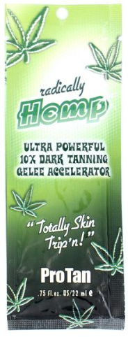 Pro Tan Radically Hemp Ultra Powerful 10X Dark Tanning Gelee Accelerator Sachet 22ml