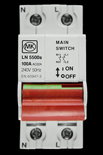 MK Electric Sentry 100A Double Pole Switch Disconnector