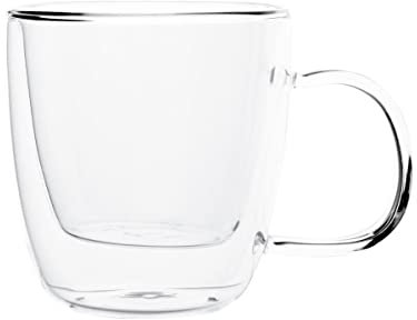 Quid Taza Doble Pared Vidrio 20cl Apto Microondas Diseño Innovador
