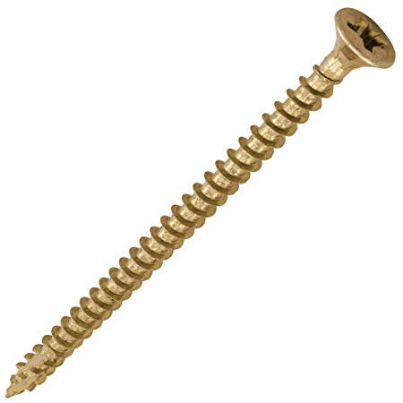 TIMCO C2 Strong-Fix Multi-Purpose Premium Countersunk Gold Woodscrews - 4.0 x 70 - Box of 200